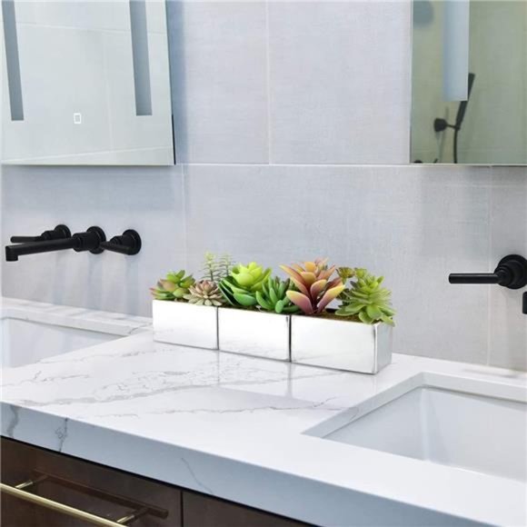 Artificial Succulents in Pots, Succulents Plants Artificial with Pot, Home Decor - Picture 6 of 6